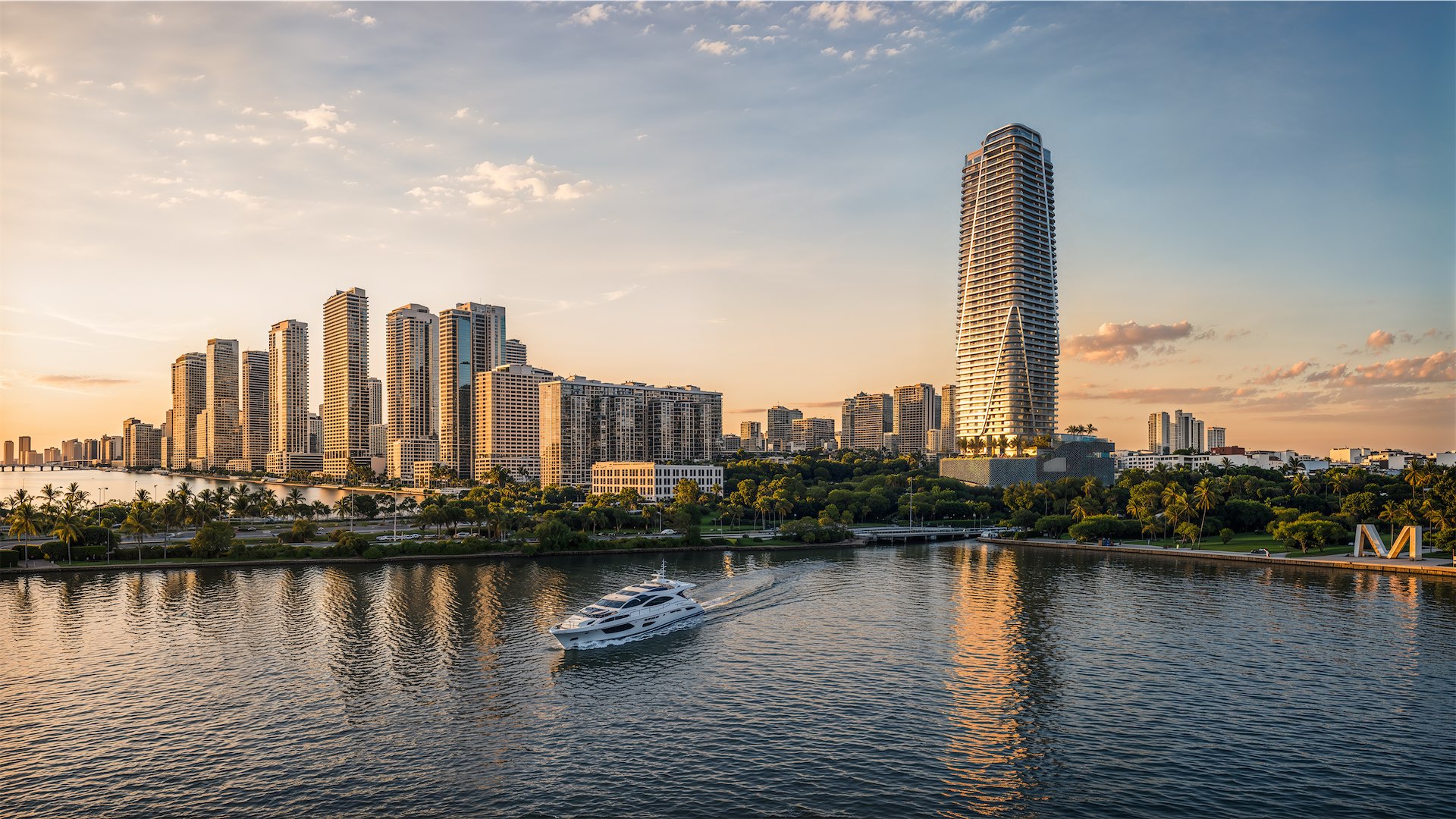 Miami skyline view